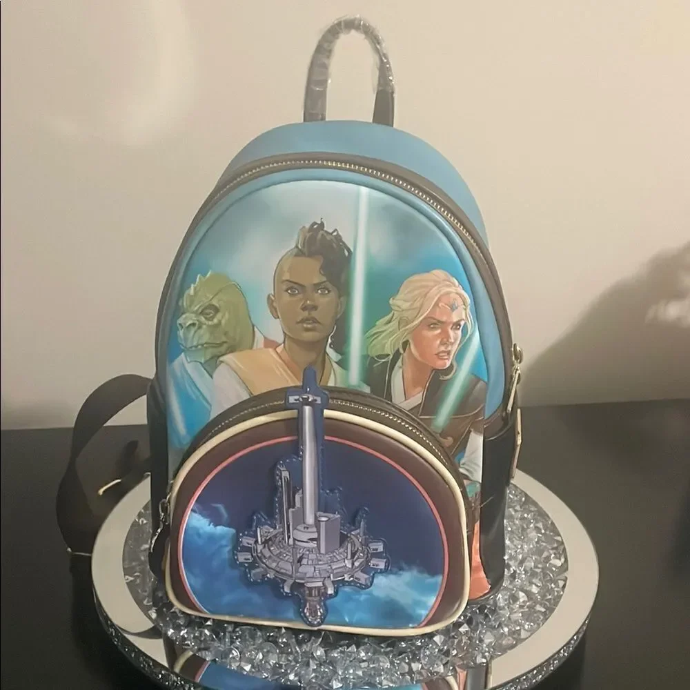 New Disney loungefly Star Wars high republic comic cover mini book bag backpack